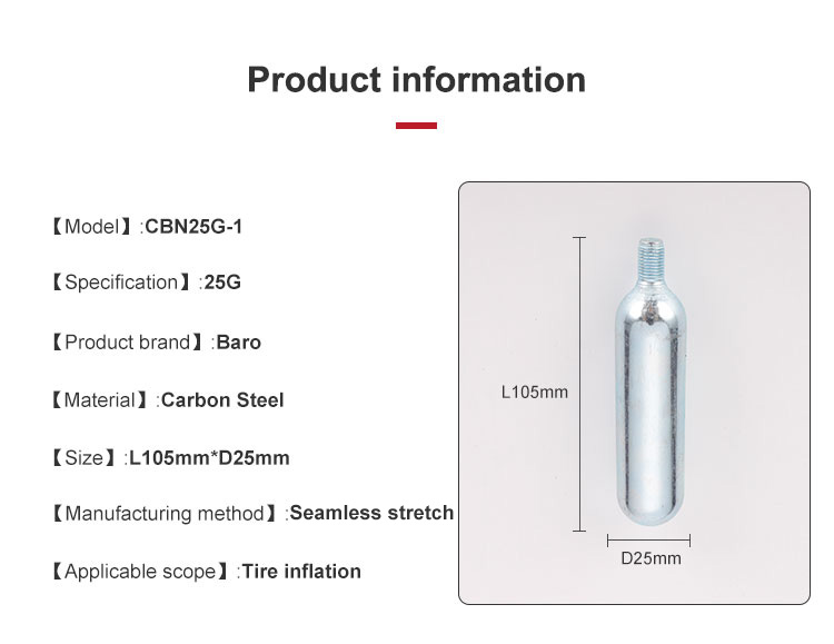 25g CO2 Thread Cartridges